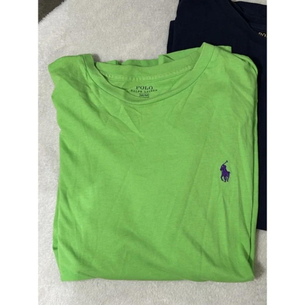polo ralph lauren t shirt men Med Set Of Two Green And‎ Navy